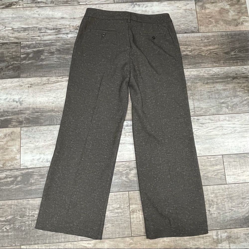 Sandro Sportswear Wide Leg Dress Pants Espresso Saddle Color Size 8 - Picture 10 of 11